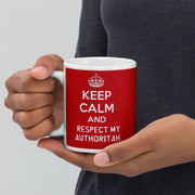 southpark  keep calm and and respect my authoritah  ,handmade southpark mug,southpark gifts,cartman mug,90s cartoon mug