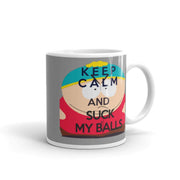 southpark  ,keep calm and suck my balls, handmade southpark mug,southpark gifts,cartman mug,90s cartoon mug,southpark cup gift