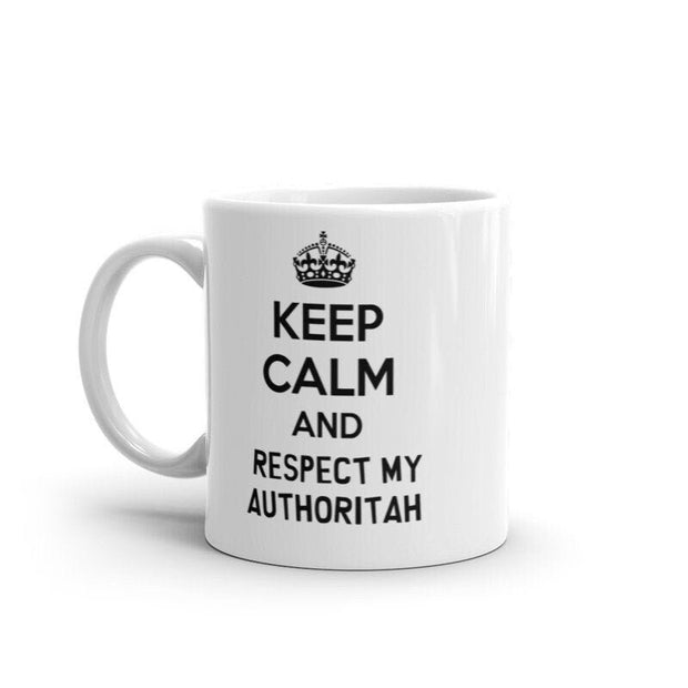 southparkkeep calm and respect my authorithah  ,handmade southpark mug,southpark gifts,cartman mug,90s cartoon mug,southpark cup gift