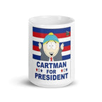 southpark cartman for president   ,handmade southpark mug,southpark gifts,cartman mug,90s cartoon mug,southpark cup gift