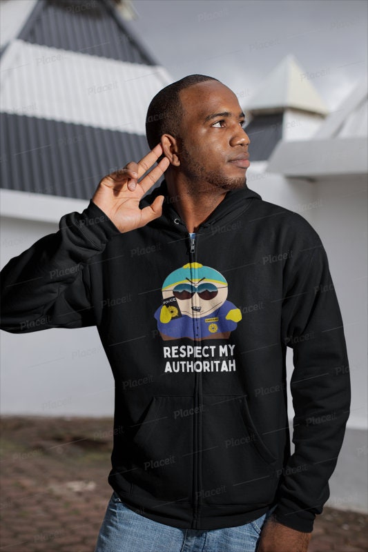 southpark hoodie ,respect my authoritah  southpark clothing  , animated cartoon,90s hoodie  ,gift for fans of southpark