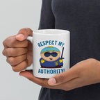 southpark mug ,eric cartman,respect my authoritah  ,90s animated cartoon,southpark mug  ,handmade southpark mug,cartman ,90s coffee mug