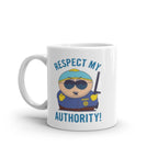 southpark mug ,eric cartman,respect my authoritah  ,90s animated cartoon,southpark mug  ,handmade southpark mug,cartman ,90s coffee mug
