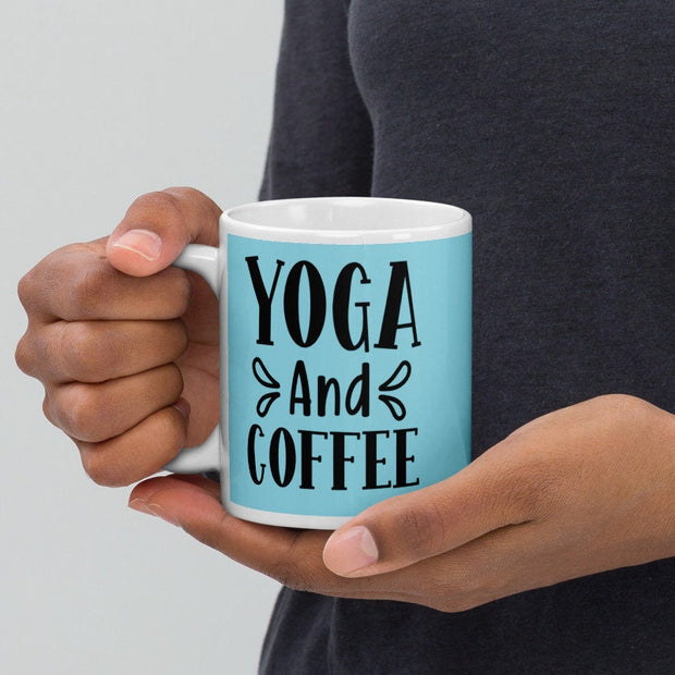 yoga and coffee  mug , yoga gift,funny yoga mug  ,i do yoga ,coffee gift ,yoga cup