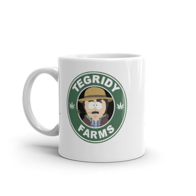 southpark mug ,tegridy farms , randy marsh .animated cartoon,southpark mug gift.coffee mug gifts