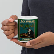 i do what i want black cat, retro black  cat ,what Black Cat black cat coffee,11oz coffee mug cat lover Gifts ,gift for cat owner