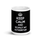 southpark Keep calm and  respect my authoritah  ,handmade southpark mug,southpark gifts,cartman mug,90s cartoon mug,southpark cup gift