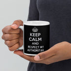 southpark Keep calm and  respect my authoritah  ,handmade southpark mug,southpark gifts,cartman mug,90s cartoon mug,southpark cup gift