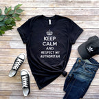 keep calm and respect my authoritah  , southpark t shirt