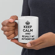 southparkkeep calm and respect my authorithah  ,handmade southpark mug,southpark gifts,cartman mug,90s cartoon mug,southpark cup gift