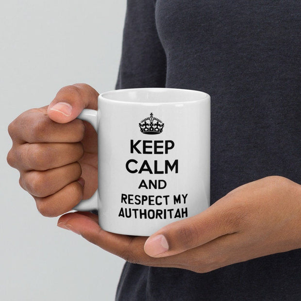 southparkkeep calm and respect my authorithah  ,handmade southpark mug,southpark gifts,cartman mug,90s cartoon mug,southpark cup gift