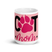 cat paw mug  ,paw print mug  , ceramic coffee mug ,gift for cat lovers
