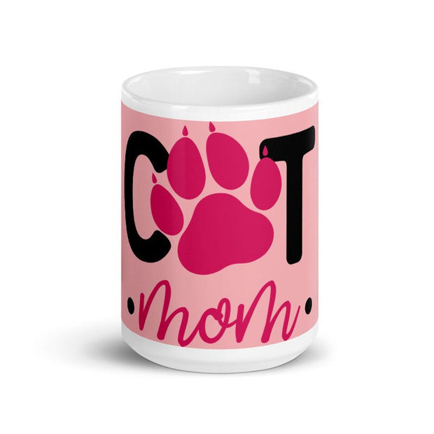 cat paw mug  ,paw print mug  , ceramic coffee mug ,gift for cat lovers