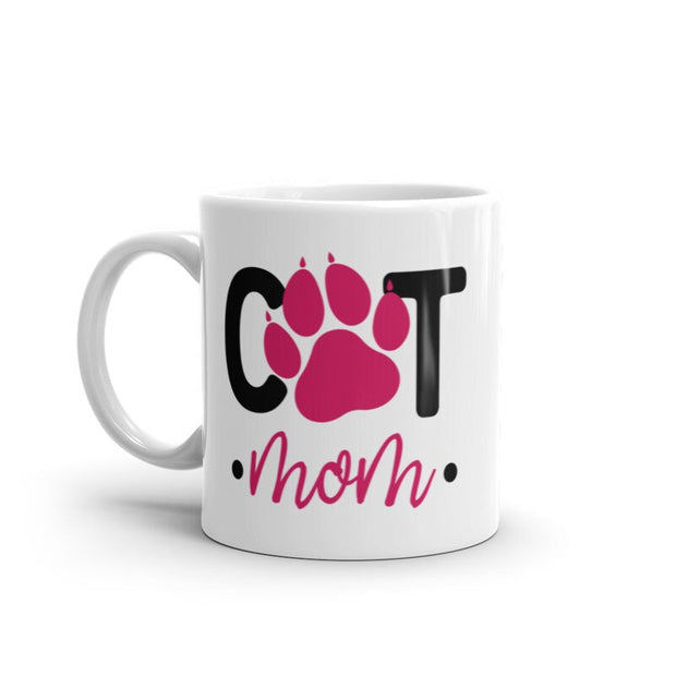 cat paw mug  ,paw print mug  , ceramic coffee mug ,gift for cat lovers