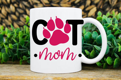 cat paw mug  ,paw print mug  , ceramic coffee mug ,gift for cat lovers