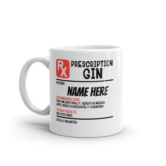 personalised Prescription mug / Coffee gin,beer/tea Prescription Mug, Gift for Colleague, Prescription mug, Pharmacy Prescription