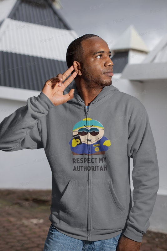 southpark hoodie ,respect my authoritah  southpark clothing  , animated cartoon,90s hoodie  ,gift for fans of southpark