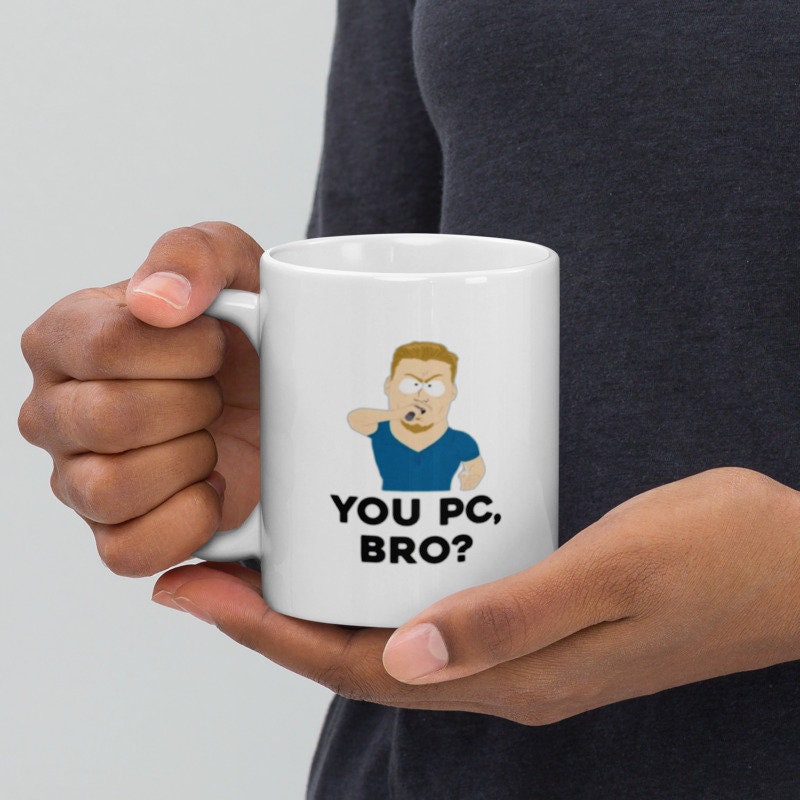 southpark  ,u pc bro  ,handmade southpark mug,southpark gifts,cartman mug,90s cartoon mug,southpark cup gift