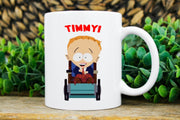 southpark timmy  ,handmade southpark mug,southpark gifts,timmy  mug,90s cartoon mug,southpark cup gifts