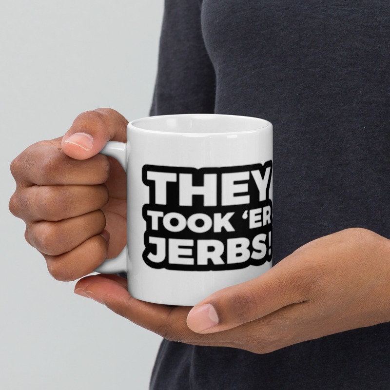 southpark they took heer jerbs ,  -southpark gifts,handmade southpark mug,southpark gifts,90s cartoon mug