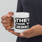 southpark they took heer jerbs ,  -southpark gifts,handmade southpark mug,southpark gifts,90s cartoon mug