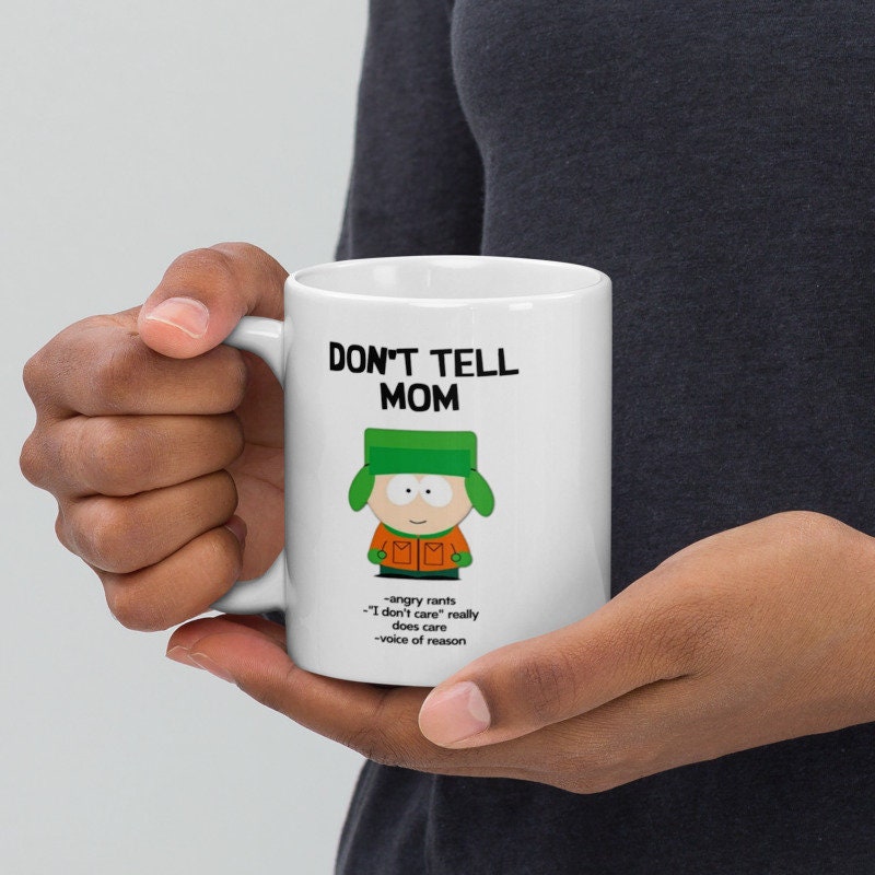 southpark kyle name meme,dont tell mom  -southpark gifts,handmade southpark mug,southpark cup ,90s cartoon mug