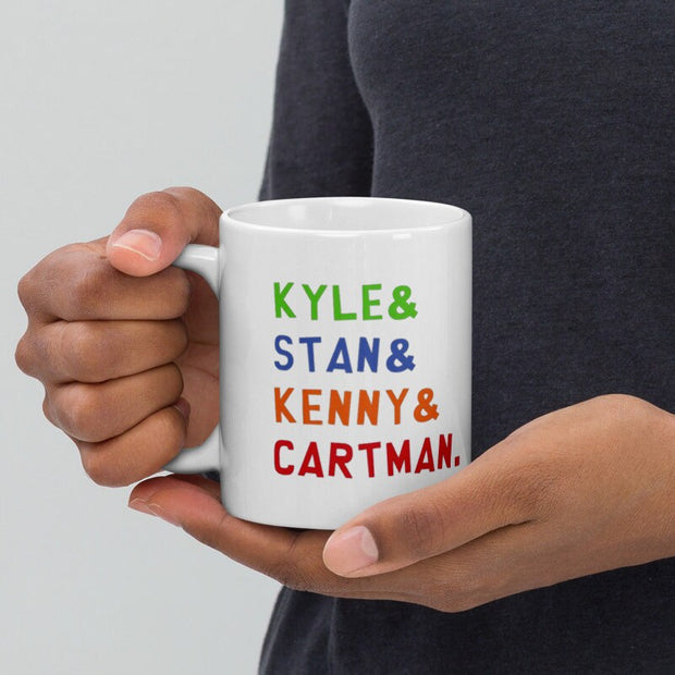 southpark  -name of characters handmade southpark mug,southpark gifts,southpark  mug,90s cartoon mug,southpark cup gift