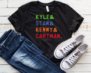 southpark  t shirt , animated cartoon,90s t shirt ,gift for fans of southpark