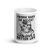 sorry i cant i have plans with my ,cat ceramic  mug ,black cat coffee  gift ,handmade  cat mug ,idea for cat owners -lovers