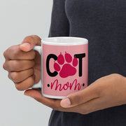 cat paw mug  ,paw print mug  , ceramic coffee mug ,gift for cat lovers