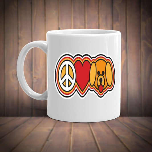 peace love dogs ,11oz coffee mug ,dog are my favorite people ,dog gifts,dog lovers mug