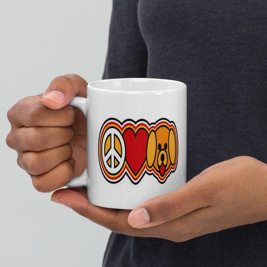 peace love dogs ,11oz coffee mug ,dog are my favorite people ,dog gifts,dog lovers mug