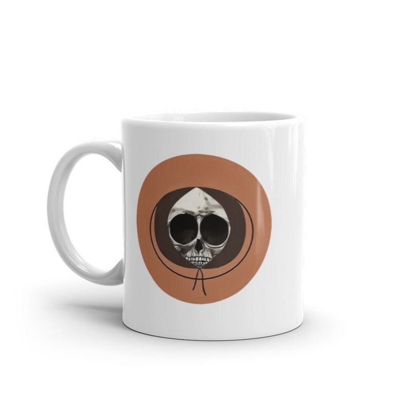 kenny mccormick skull mug,kenny mug  ,southpark mug ,handmade southpark mug,southpark gifts,cartman mug,90s cartoon mug,coffee mug gifts