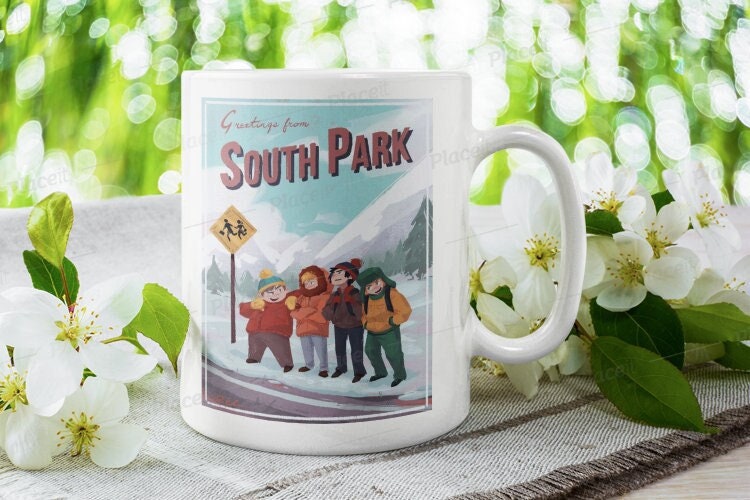 southpark comic page book image  , southpark mug,southpark gifts,cartman mug,90s cartoon mug,coffee mug gifts