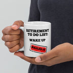 retirement to do list ,wake up nailed it,retirement coffee mug, retirement funny quote,gift for recently retired,