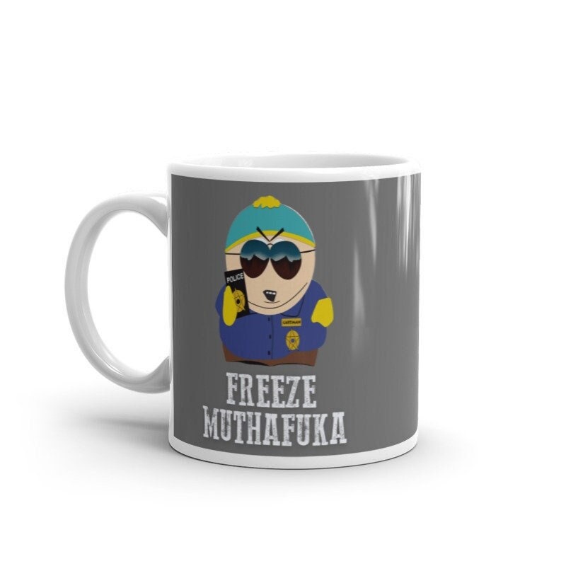 eric cartman south park  ,southpark police -southpark gifts,handmade southpark mug,, eric cop cartman mug,90s mug