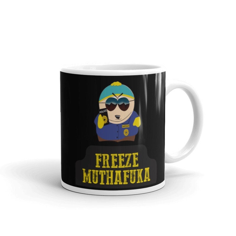 eric cartman south park  ,southpark police -southpark gifts,handmade southpark mug,, eric cop cartman mug,90s mug