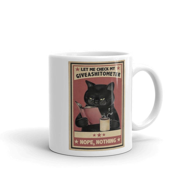 smoking black cat let me check my giveashitometer,retro black cat ,smoking black cat,Black Cat coffee, cat lover Gifts ,gift for cat owner