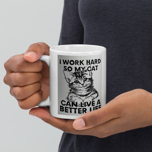 sorry i cant i have plans with my ,cat ceramic  mug ,black cat coffee  gift ,handmade  cat mug ,idea for cat owners -lovers