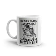 sorry i cant i have plans with my ,cat ceramic  mug ,black cat coffee  gift ,handmade  cat mug ,idea for cat owners -lovers
