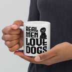 really men love dogs  , ceramic  dog mug, gift idea for dog lovers, handmade dog mug ,i like dogs more than people