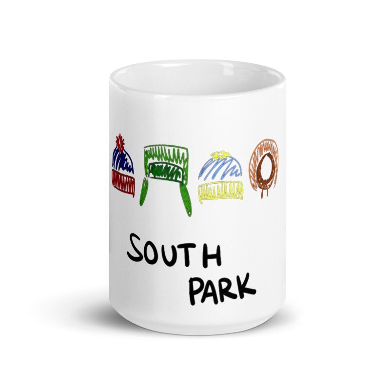 southpark hats  drawing  ,handmade southpark mug,southpark gifts,cartman mug,90s cartoon mug,coffee mug gifts