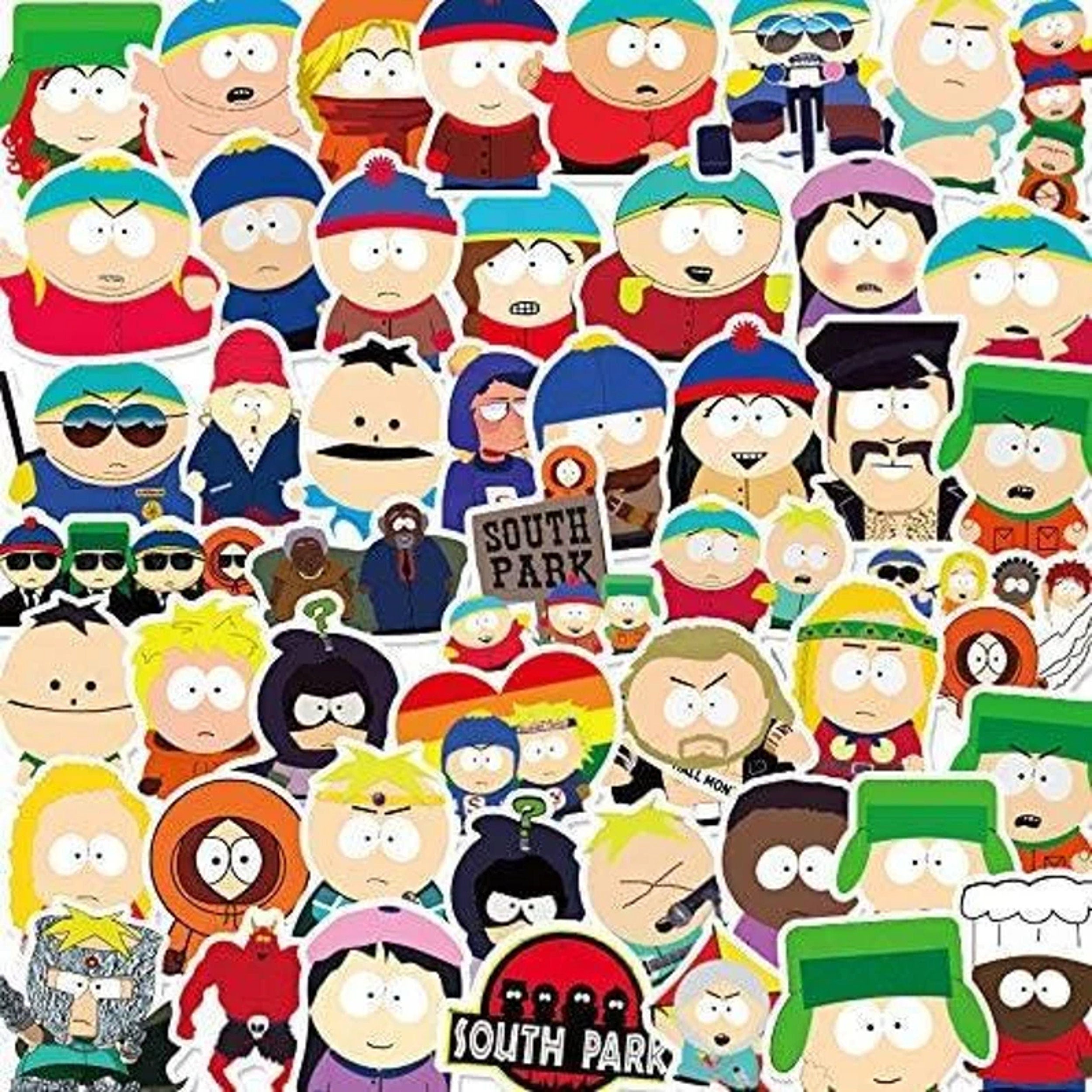 southpark stickers collection,cartoon tv show, designer stickers southpark