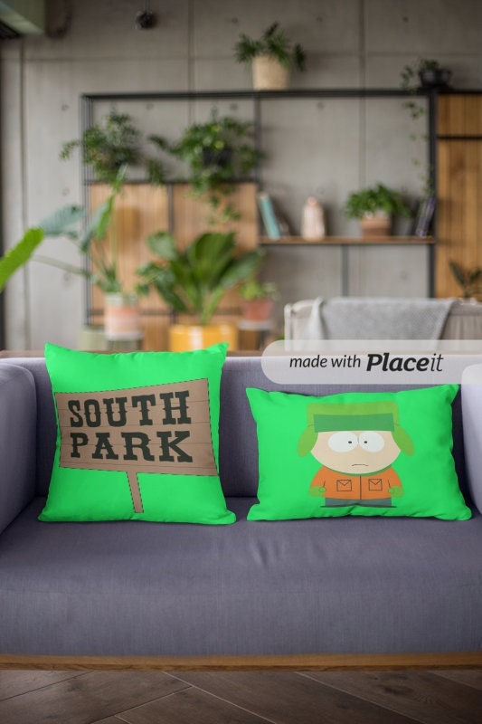 south Park throw  Pillow , kyle pillow.  southpark  Park Portrait throw  Pillow, klye throw , Pillow,South Park Gift