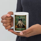 yoga cat thats whats i do  , i do yoga drink tea and know things ,smoking black cat,Black Cat coffee, cat lover Gifts ,gift for cat owner