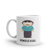 southpark randy marsh homosexual ,handmade southpark mug,southpark gifts,marsh  mug,funny coffee mug,ceramic mug gifts