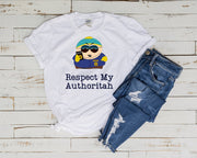 eric cartman respect my authoritah, southpark t shirt