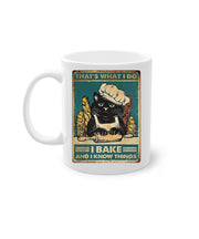 thats what i do i bake and i know things ,retro black cat funny cat painting ,Black Cat coffee, cat lover Gifts ,gift for cat owner