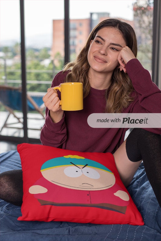 south Park cushion,Eric Cartman kick ass ,Custom South Park Portrait cushion,Eric Cartman cushion,South Park Gift