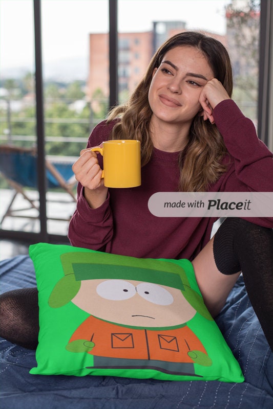 south Park throw  Pillow , kyle pillow.  southpark  Park Portrait throw  Pillow, klye throw , Pillow,South Park Gift